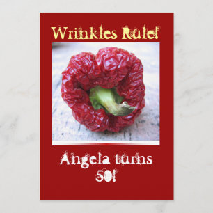 Lustiger Meilenstein-Geburtstag Einladung