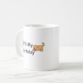 Lustiger Mein Barkday-Welpen-Becher Kaffeetasse (Vorderseite Links)