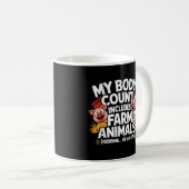 Lustiger Meine Leichenbilanz Enthält Nutztiere Kaffeetasse (VorderseiteRechts)