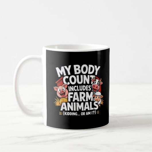 Lustiger Meine Leichenbilanz Enthält Nutztiere Kaffeetasse (Links)