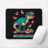 Lustiger Melonsaurus Wassermelone Dinosaurier T Re Mousepad (Mit Mouse)