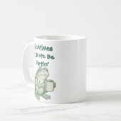 Lustiger Meme-Becher – Manchmal Furze ich einfach Kaffeetasse (Vorderseite Links)