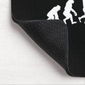 Lustiger Mensch Affe Gorilla Evolution Karate Boxe Mousepad (Ecke)