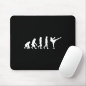 Lustiger Mensch Affe Gorilla Evolution Karate Boxe Mousepad (Mit Mouse)