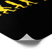 Lustiger Mensch Affe Gorilla Evolution Karate Boxe Poster (Ecke)
