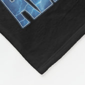 Lustiger Mensch durch Zufall Alpha durch Wahl Wolf Fleecedecke (Ecke)