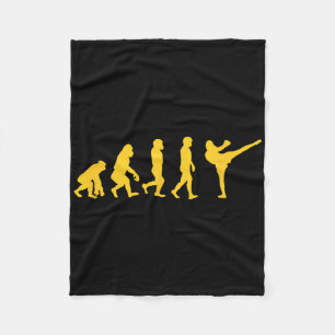 Lustiger menschlicher Affe Gorilla Evolution Karat Fleecedecke