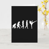 Lustiger menschlicher Affe Gorilla Evolution Karat Karte (Gelbe Blume)