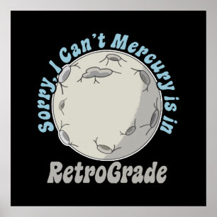 Lustiger Merkur-Retrograd Poster