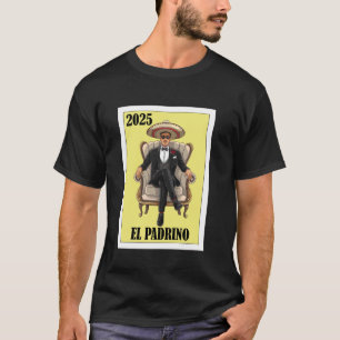 Lustiger mexikanischer Tauf-Baby-Shower-Padrino-An T-Shirt