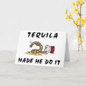 Lustiger mexikanischer Tequila Karte (Gelbe Blume)