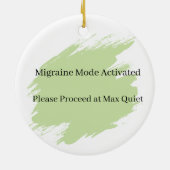 Lustiger Migräne-Modus individuelles Ornament für  (Hinten)