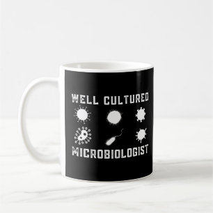 Lustiger Mikrobiologe gut kultivierter Mikrobiolog Kaffeetasse