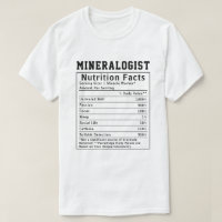 Lustiger Mineraloge Ernährungsfakten Wissenschaftl