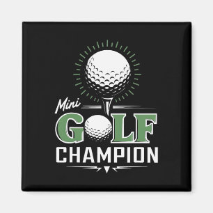 Lustiger Minigolf Miniaturgolf-Champion Golfer Magnet