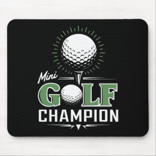 Lustiger Minigolf Miniaturgolf-Champion Golfer Mousepad