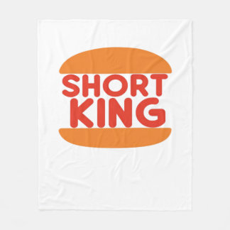 Lustiger Minimal-Design für den kurzen König Fleecedecke