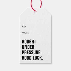 Lustiger minimalistischer einfacher Weihnachtswitz Geschenkanhänger