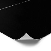 Lustiger minimalistischer F-caw-f gothischer Rabe Poster (Ecke)