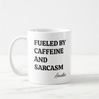 Lustiger minimalistischer Kaffeegenuss Sarkasmus P