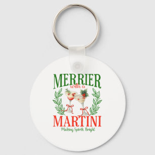 Lustiger mit einem Martini Junggesellinnenabschied Schlüsselanhänger