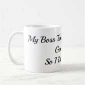 Lustiger Mitarbeiter 11oz Kaffeetasse (Links)