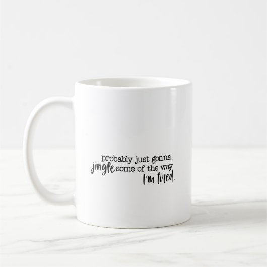 Lustiger Mitarbeiter Weihnachts Humor Tasse (Links)