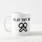 lustiger mittelalterlicher Becher Kaffeetasse (Links)