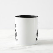 Lustiger mittelalterlicher Ritter Geburtstagsbeche Tasse (Zentrum)