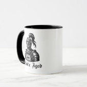 Lustiger mittelalterlicher Ritter Geburtstagsbeche Tasse (Vorderseite Links)