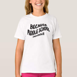 Lustiger mittlere SchulT - Shirt - weil