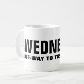 Lustiger Mittwoch Arbeitsbecher Kaffeetasse (Vorderseite Links)