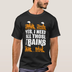 Lustiger Modellzug für Zug-Sammler T-Shirt