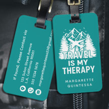 Lustiger moderner Reisereisehumor Teal- und Weiß-T