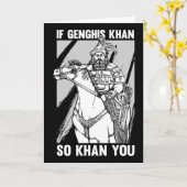 Lustiger mongolischer Geschichtswitz und Genghis K Karte (Gelbe Blume)