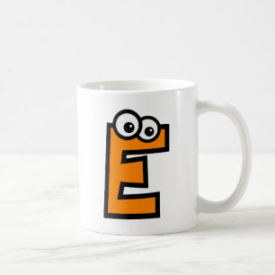 Lustiger Monogramm-Buchstabe E Kaffeetasse