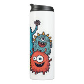 Lustiger Monster-Bundle-Thermalbecher Thermosbecher (Nach rechts gedreht)