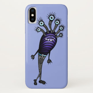 Lustiger Monster-Cartoon-Charakter oben gekleidet Case-Mate iPhone Hülle