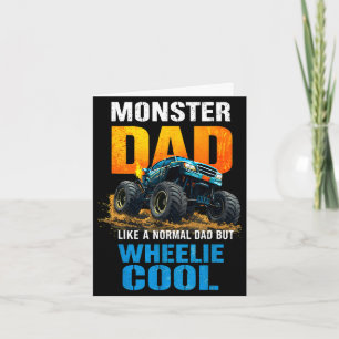 Lustiger Monstertruck-Vater Wheelie cool wie ein N Karte