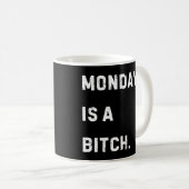 Lustiger Montag‑Kaffeebecher Kaffeetasse (VorderseiteRechts)