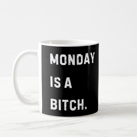Lustiger Montag‑Kaffeebecher Kaffeetasse (Links)