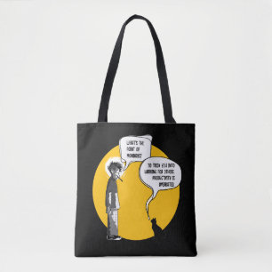 Lustiger Montag Katze Büro Humor Sarkasmus Tasche