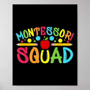 Lustiger Montessori-Trupp Montessori-Lehrer Byck Z Poster