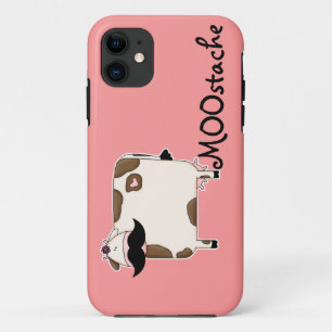 lustiger MOOstache Schnurrbart Kuh Case-Mate iPhone Hülle