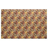 Lustiger Mops, der Saxophone-abstraktes Gewebe Stoff (Fat Quarter (45,7 x 55,9 cm))