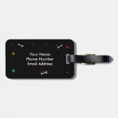 Lustiger Mops-Gepäck-Umbau Gepäckanhänger (Rückseite horizontal)