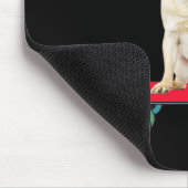 Lustiger Mops-Hund Skateboard fahrender Weihnachts Mousepad (Ecke)