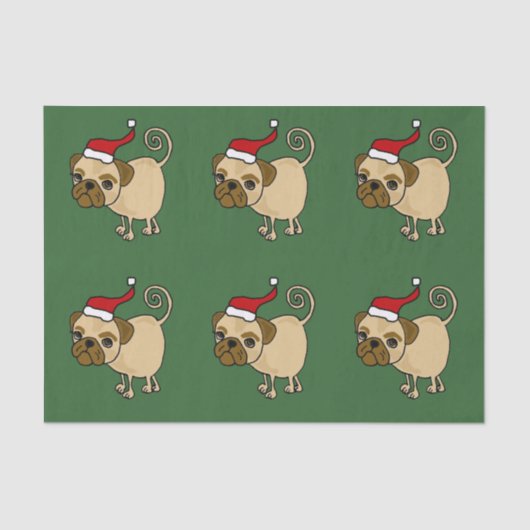 Lustiger Mops im Seidenpapier (Vorderseite)