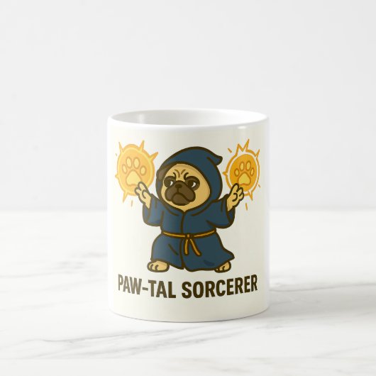 Lustiger Mops Kaffeetasse (Mittel)
