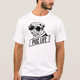 Lustiger Mops-Leben-T - Shirt